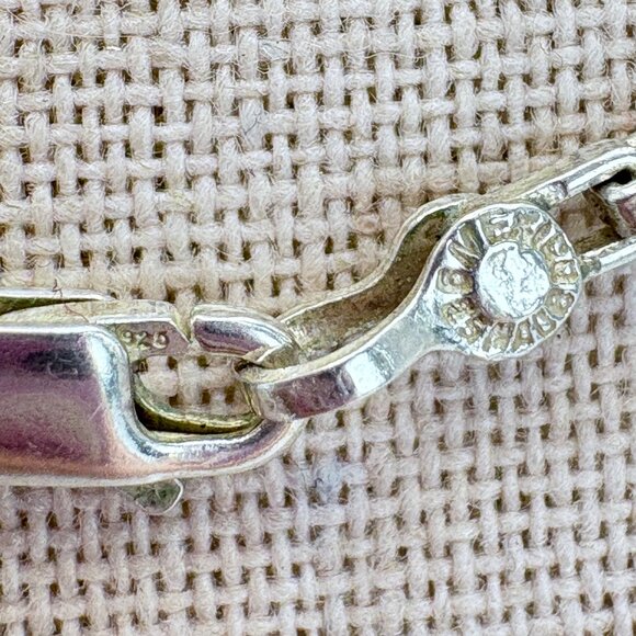 VTG Sterling Silver 925 Kokopelli Oval Link Chain Pendant Necklace 25.5" Length - Picture 10 of 16